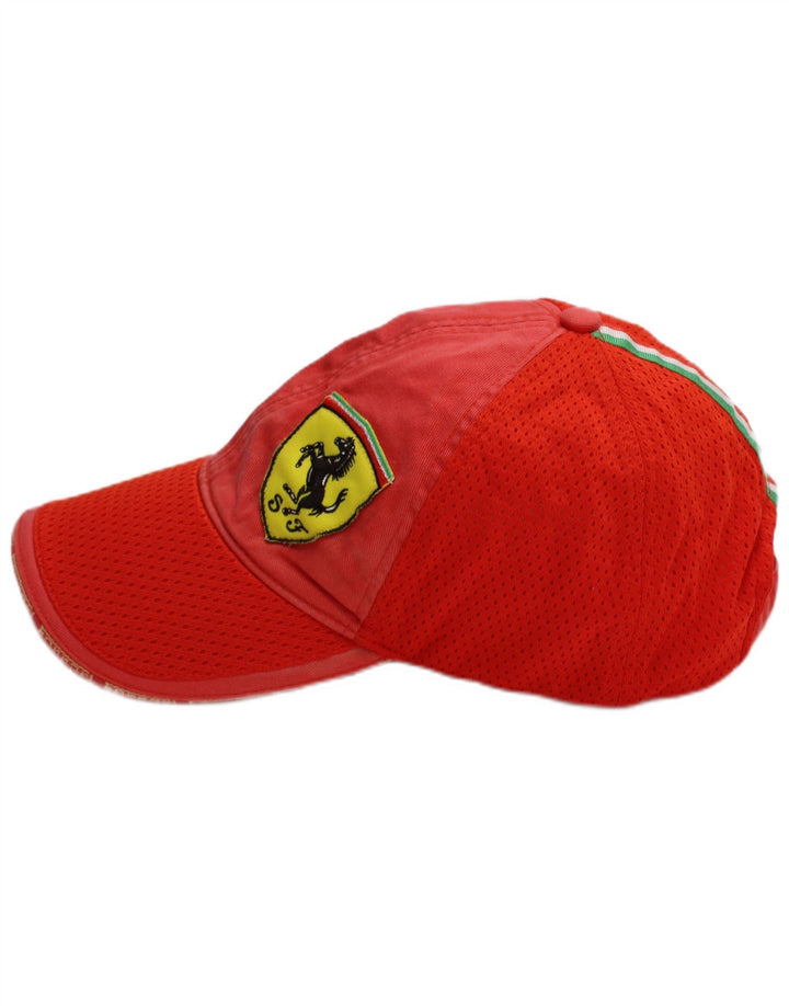 Мужская бейсболка Puma Ferrari с графическим рисунком, один размер, красная с цветными блоками