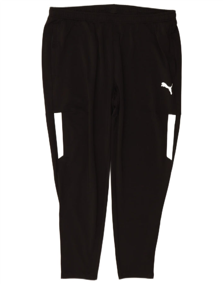 Мужские спортивные брюки PUMA 2XL черные с цветными блоками
