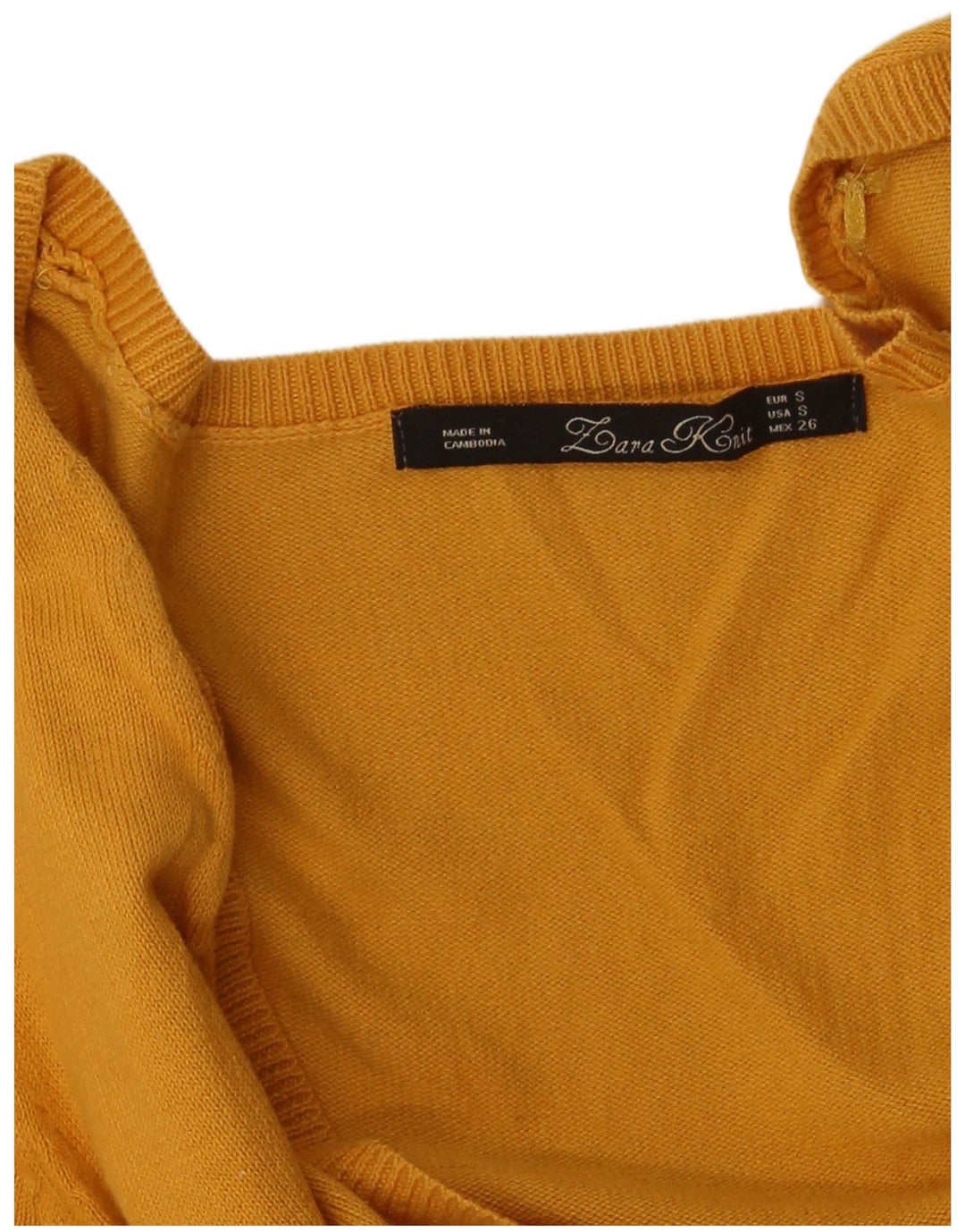Женский кардиган Zara UK 10, маленький желтый