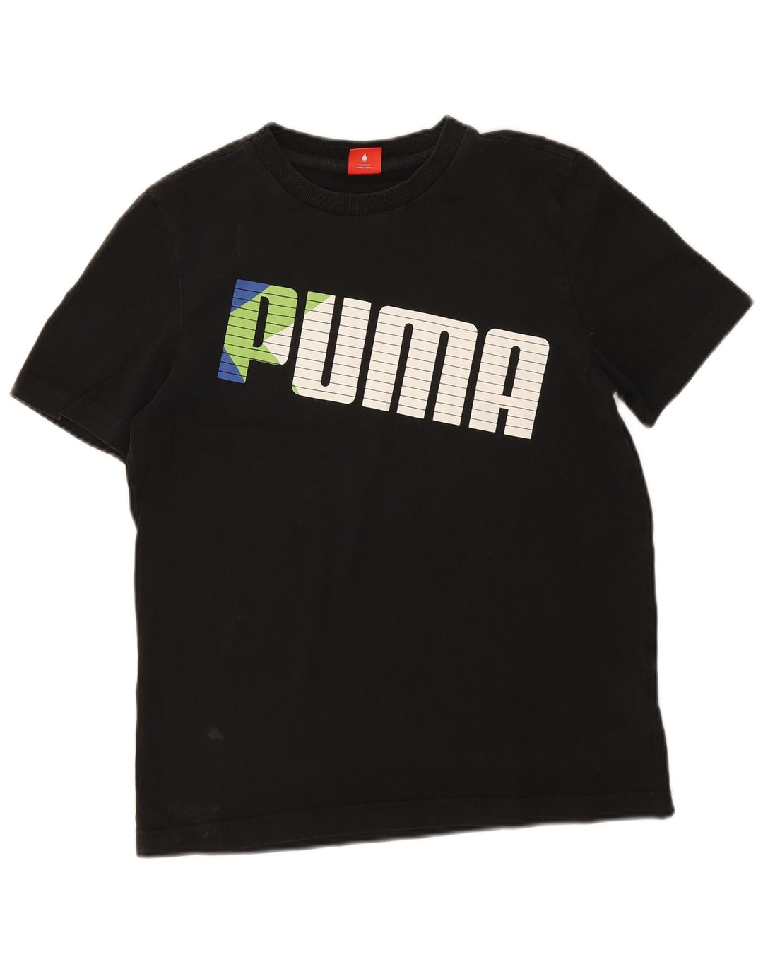 Футболка с рисунком Puma для мальчиков 15-16 лет, черная