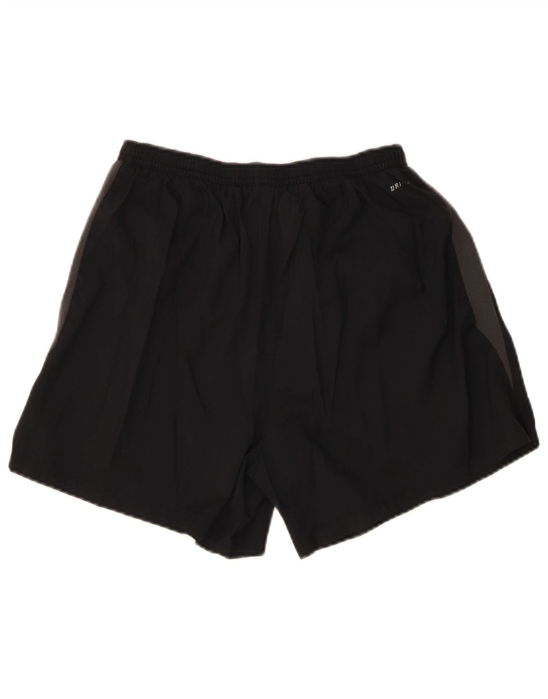 Мужские спортивные шорты Nike Dri Fit среднего размера, черные с цветными блоками