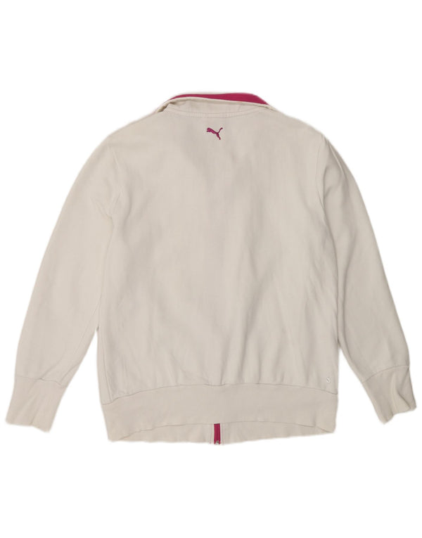 Женский спортивный костюм Puma с графическим рисунком UK 14, большой белый цвет с цветными блоками
