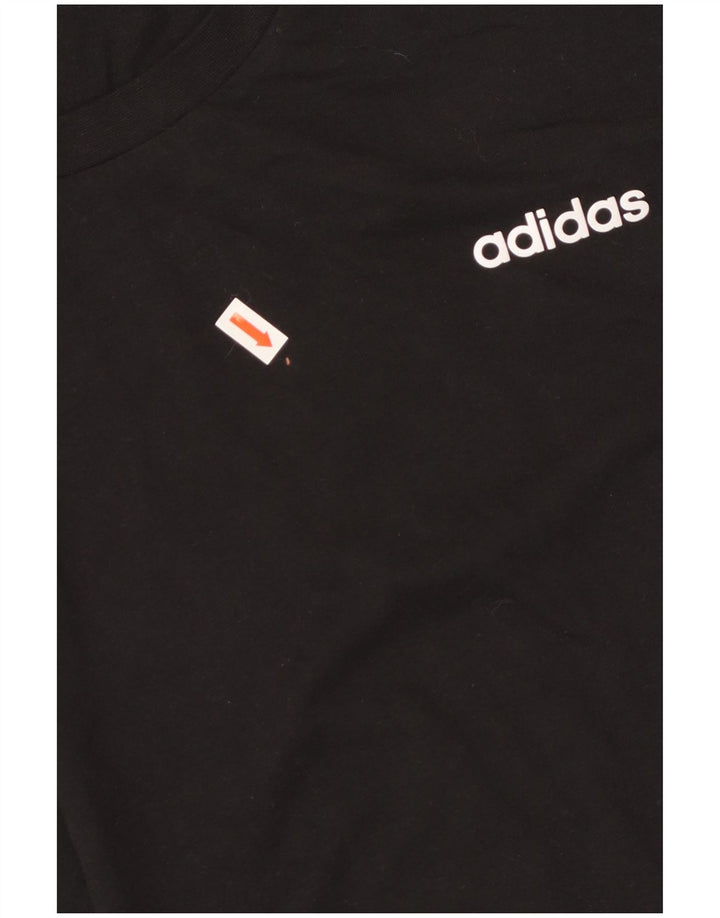 Женская футболка ADIDAS Top UK 20/22 XL, черный хлопок