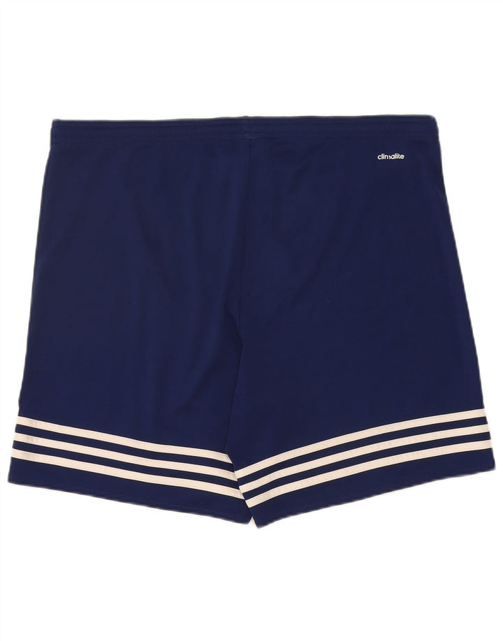 ADIDAS Mens Climalite Sport Shorts Medium  Navy Blue Polyester