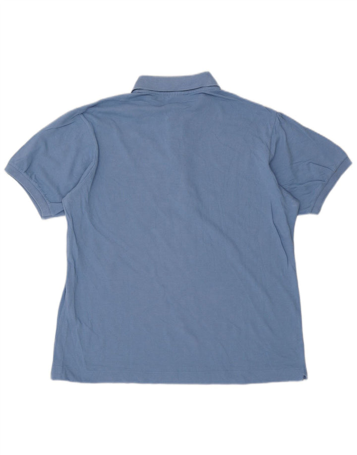 Мужская рубашка-поло Lacoste, размер 5, большая синяя хлопковая