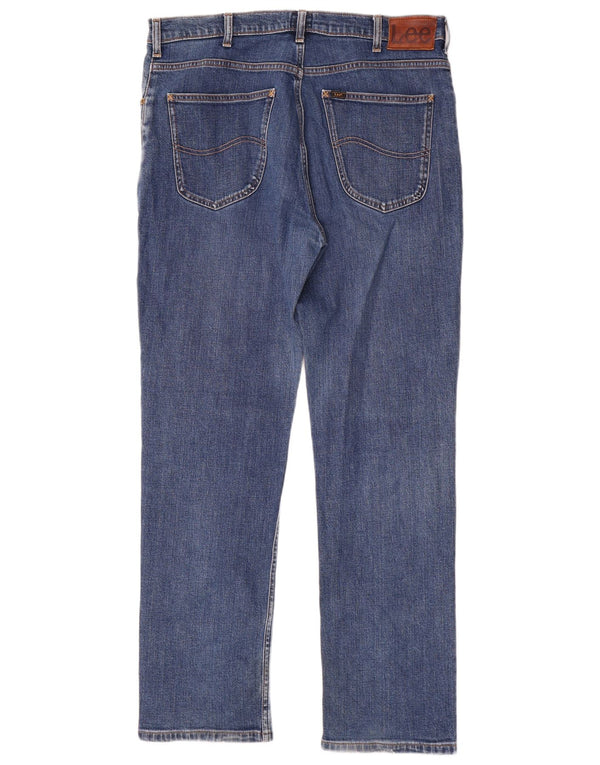 Мужские прямые джинсы Lee Brooklyn W36 L32, синий хлопок
