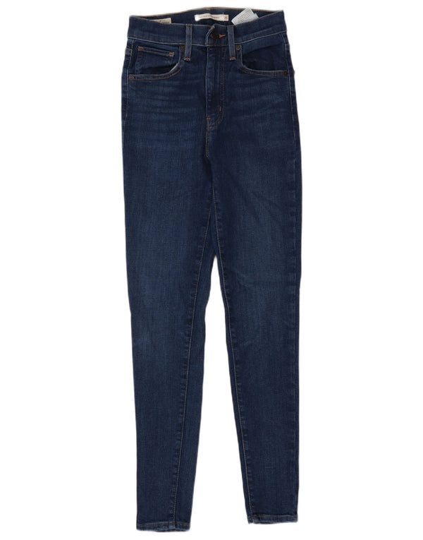 Женские джинсы суперскинни Levi's Mile High W25 L28, синий хлопок