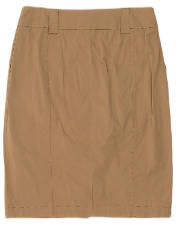Женская прямая юбка Marella UK 14 Medium W29 Бежевый хлопок
