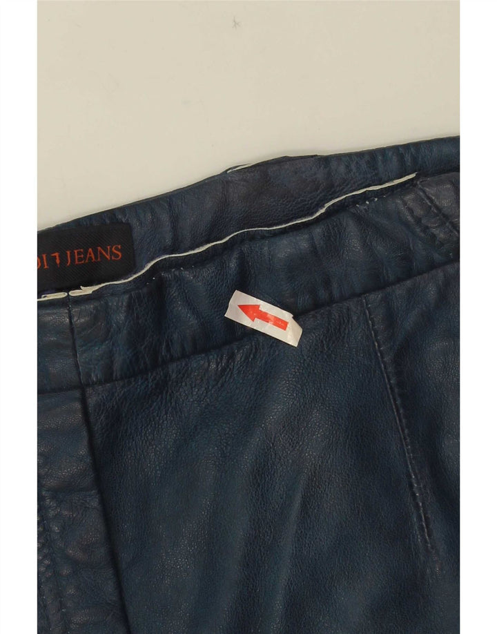 Trussardi Женские кожаные шорты W30 Medium Navy Blue