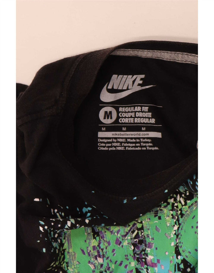 Мужская футболка с графическим принтом Nike Regular Fit, средний черный