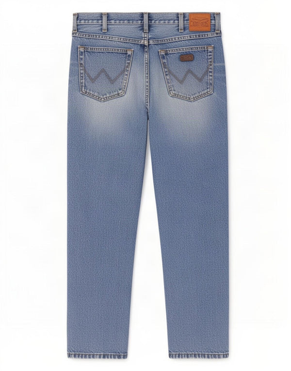 Мужские прямые джинсы Wrangler Ohio W36 L32, синий хлопок