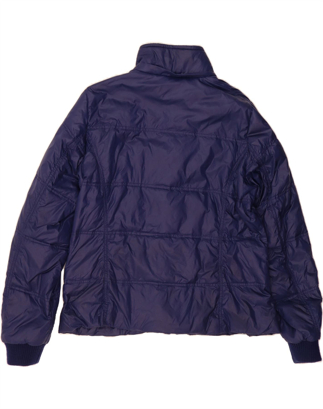 MARLBORO CLASSICS Womens Padded Jacket IT 48 XL Navy Blue Nylon Vintage Marlboro Classics and Second-Hand Marlboro Classics from Messina Hembry 