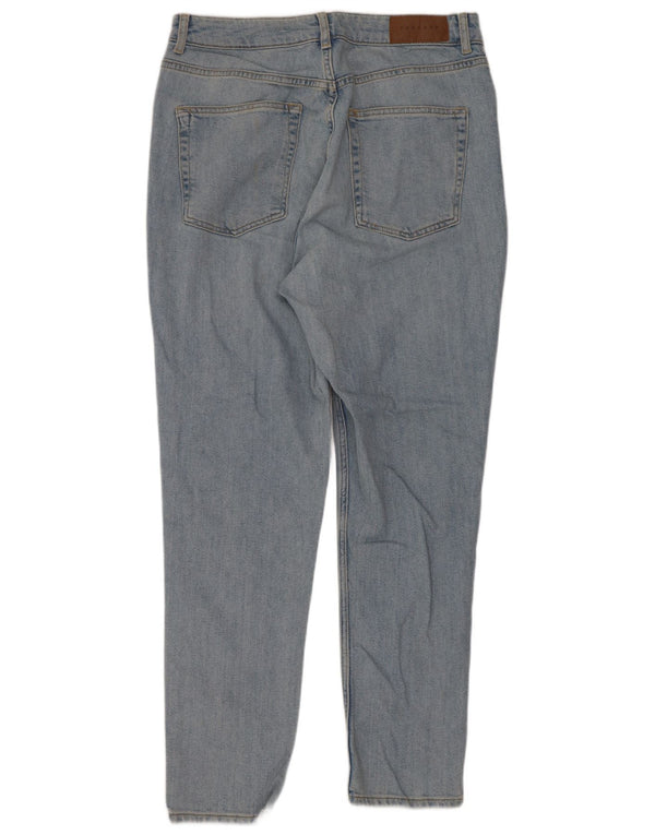 Женские зауженные джинсы Topshop для мам W34 L29, синий хлопок