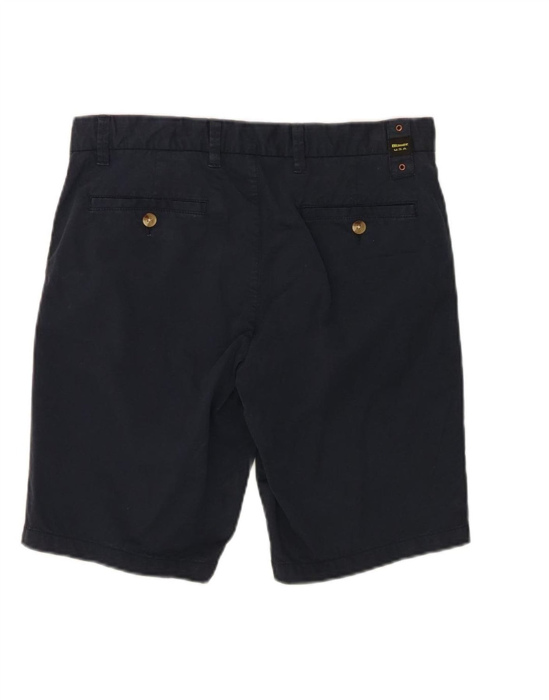 BLAUER Mens Chino Shorts W31 Medium  Navy Blue Cotton