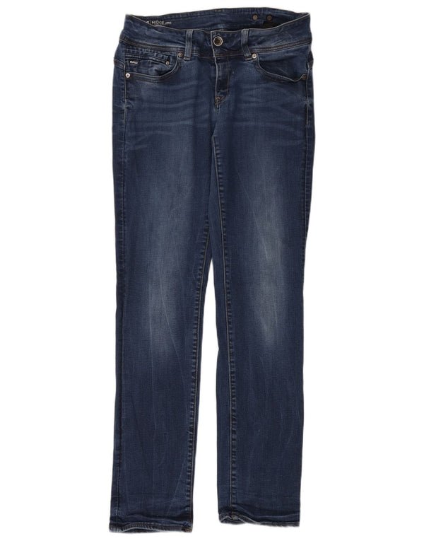 Женские прямые джинсы G-Star со средней посадкой W32 L34, синий хлопок