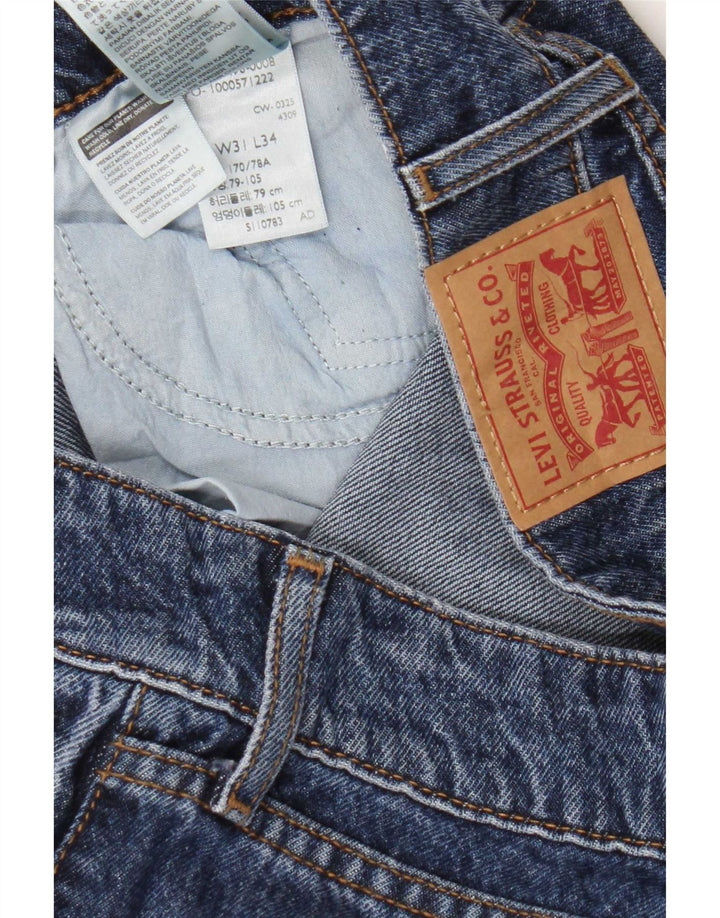 Женские супернизкие широкие джинсы Levi's W31 L34, синий хлопок