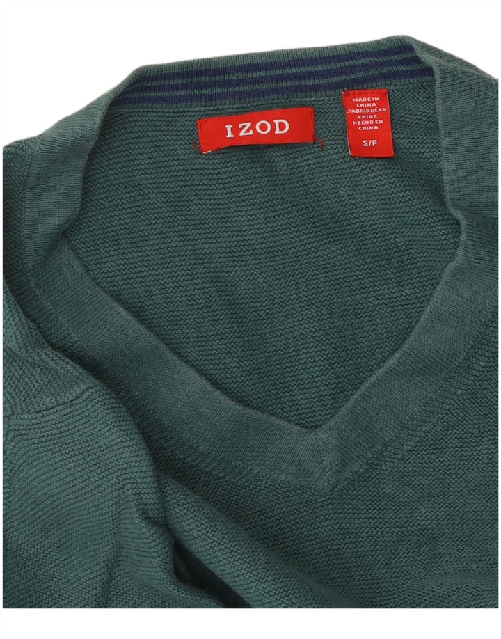 IZOD Женский свободный джемпер с v-образным вырезом UK 10, маленький зеленый