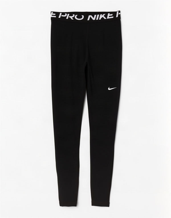 Женские леггинсы с рисунком Nike Dri Fit UK 8, маленькие черные, полиэстер