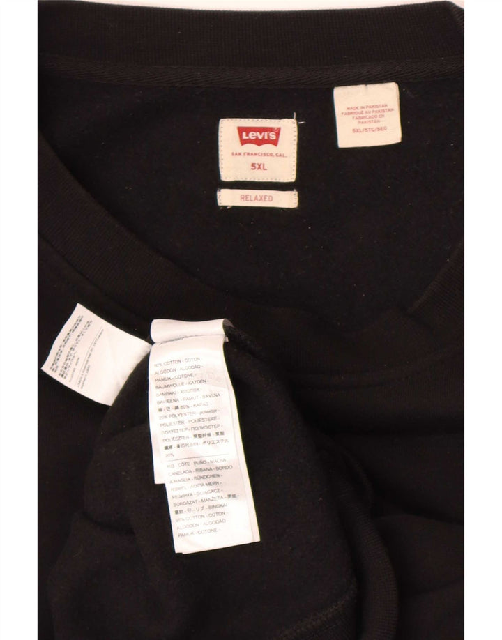 Мужской джемпер свободного кроя Levi's 5XL, хлопок, черный