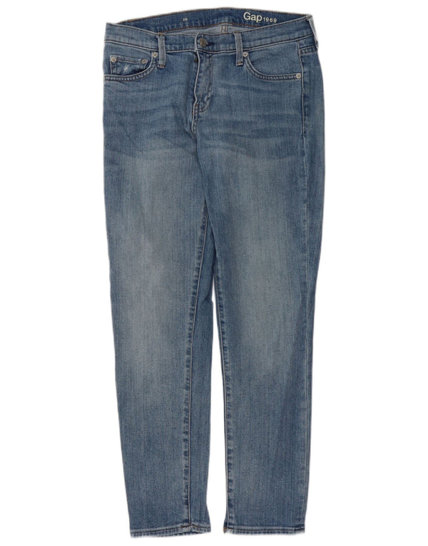 Женские джинсы скинни Gap W28 L28, синий хлопок