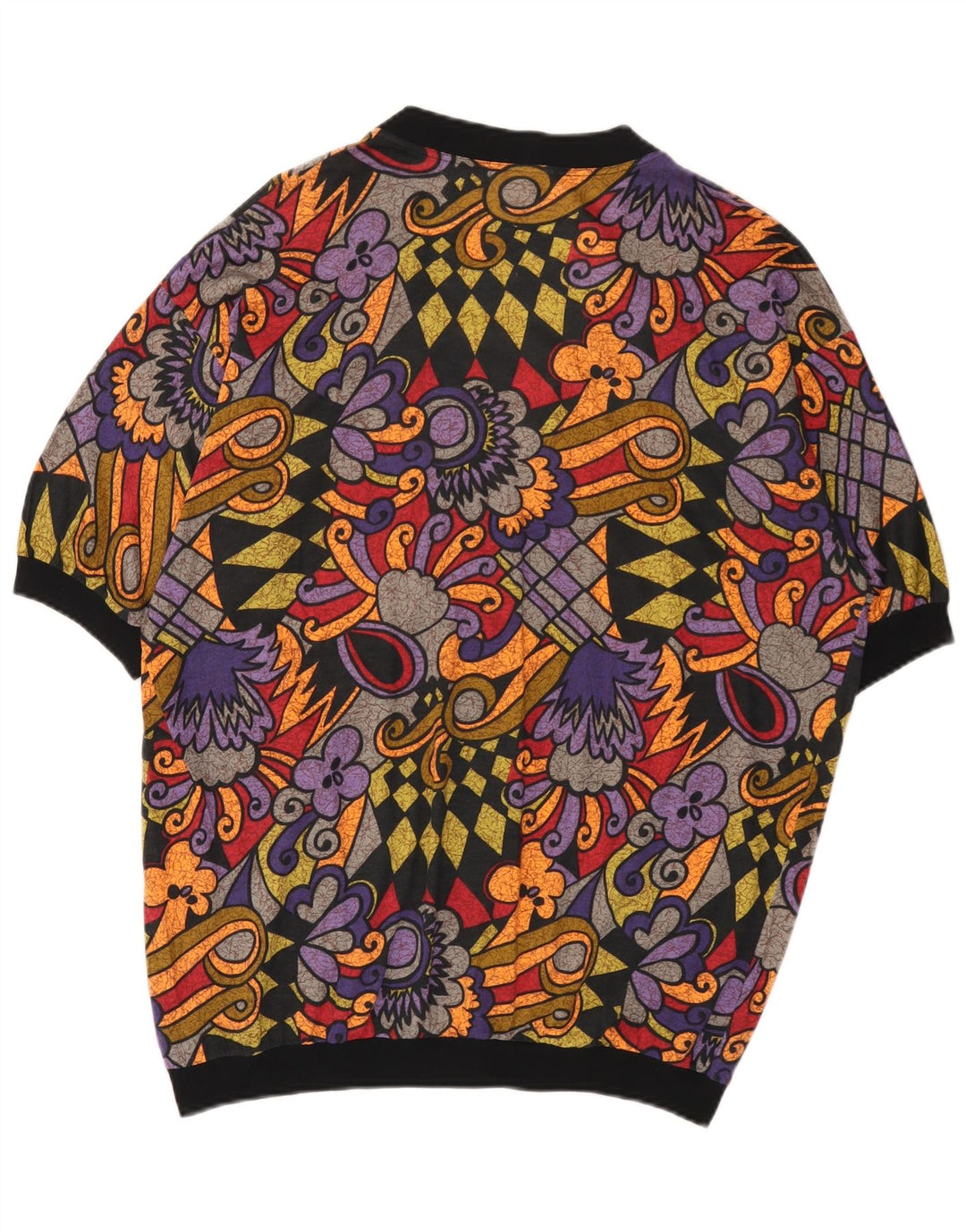 Винтажный женский оверсайз-кардиган, Великобритания, 16 больших разноцветных геометрических узоров