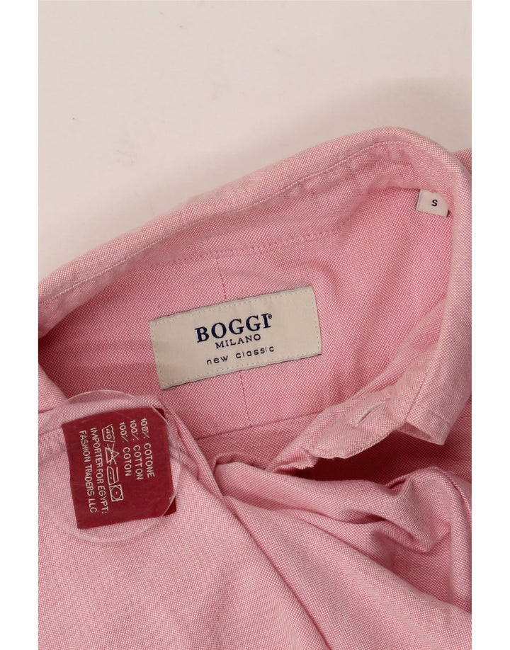 Мужская рубашка BOGGI Milano, маленькая розовая, хлопок
