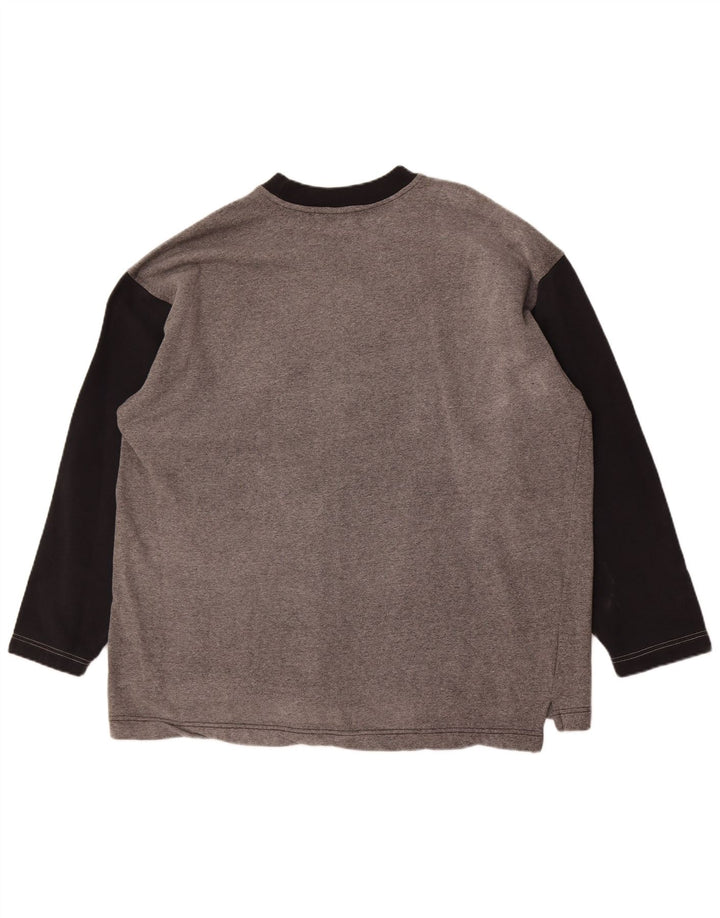 Мужской свитшот Champion Jumper XL Серый хлопок с цветными блоками