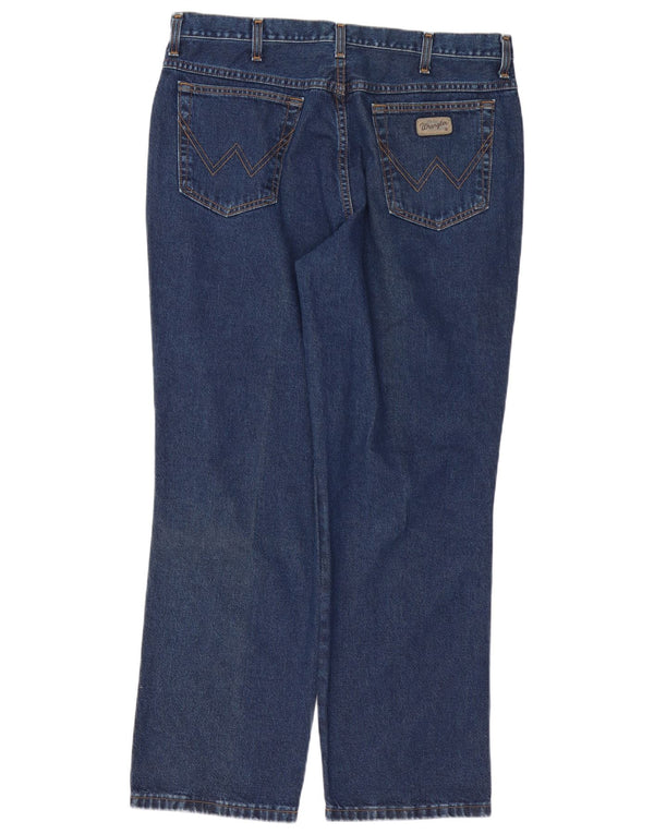 Мужские прямые джинсы Wrangler Ohio W38 L30, синий хлопок