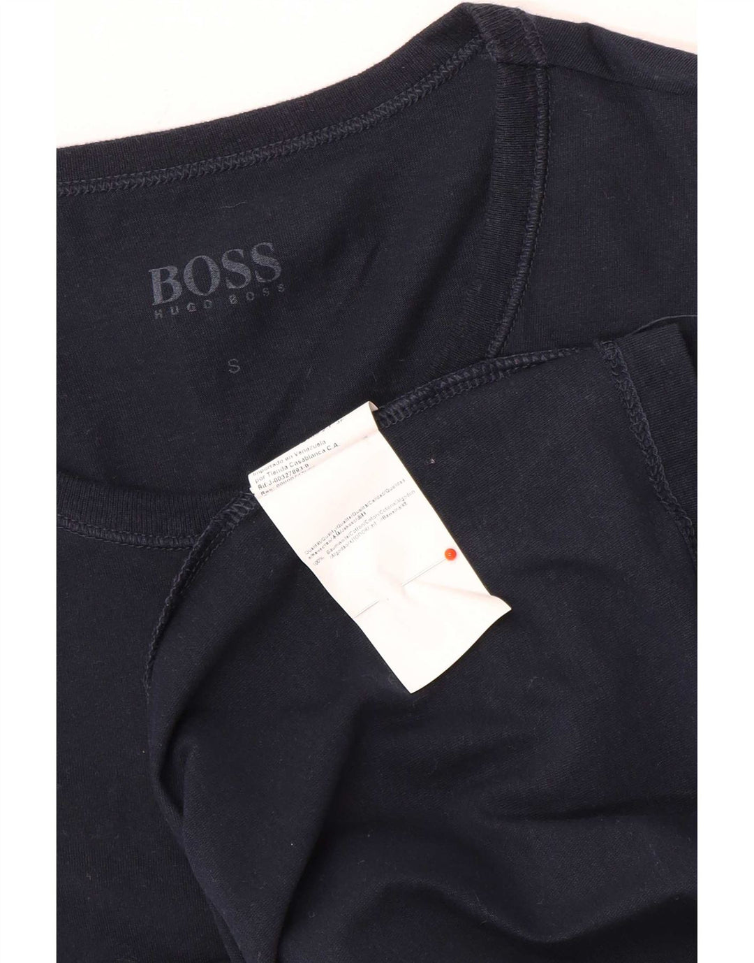 Мужская футболка Hugo Boss, маленький темно-синий хлопок