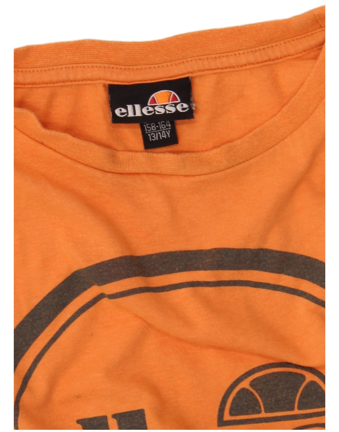 Футболка с рисунком ELLESSE для мальчиков, топ 13-14 лет, оранжевая