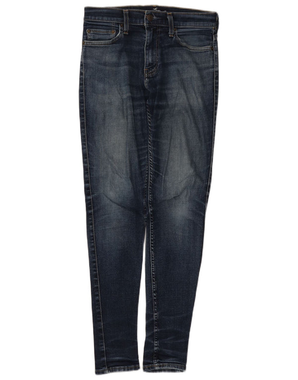 Женские джинсы скинни Hollister W30 L30, темно-синий, хлопок