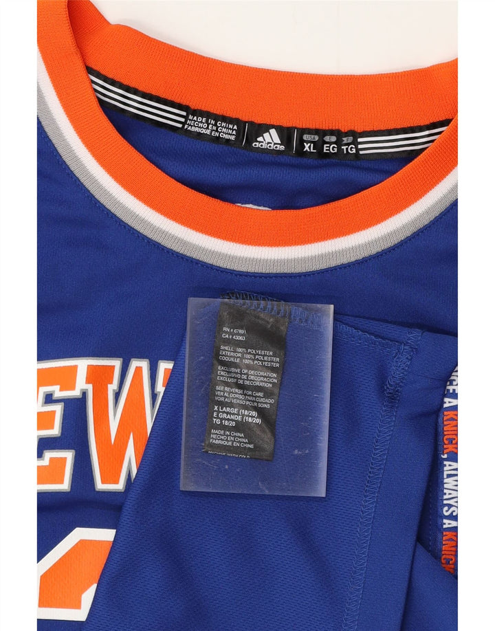 Мужской жилет с графическим рисунком ADIDAS New York Knicks XL, синий полиэстер