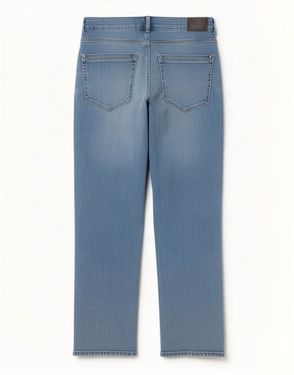 Женские укороченные прямые джинсы Marks & Spencer Magic UK 12, средние W30 L26, синие