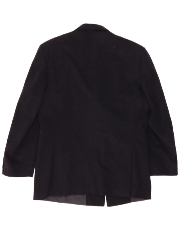 Мужской двубортный пиджак Nino Cerruti IT 52 XL черный шерстяной