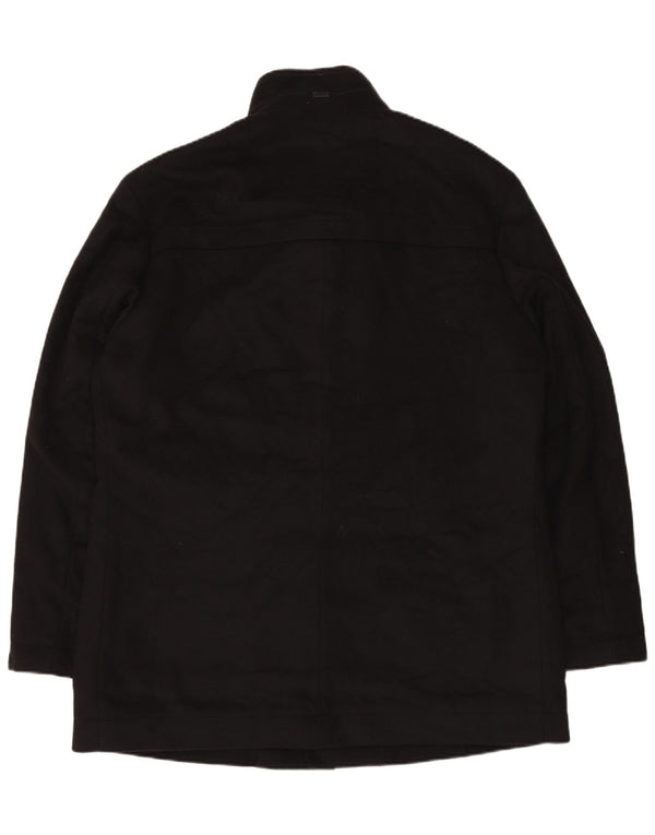 Мужское пальто Hugo Boss EU 56 3XL, черное, шерстяное