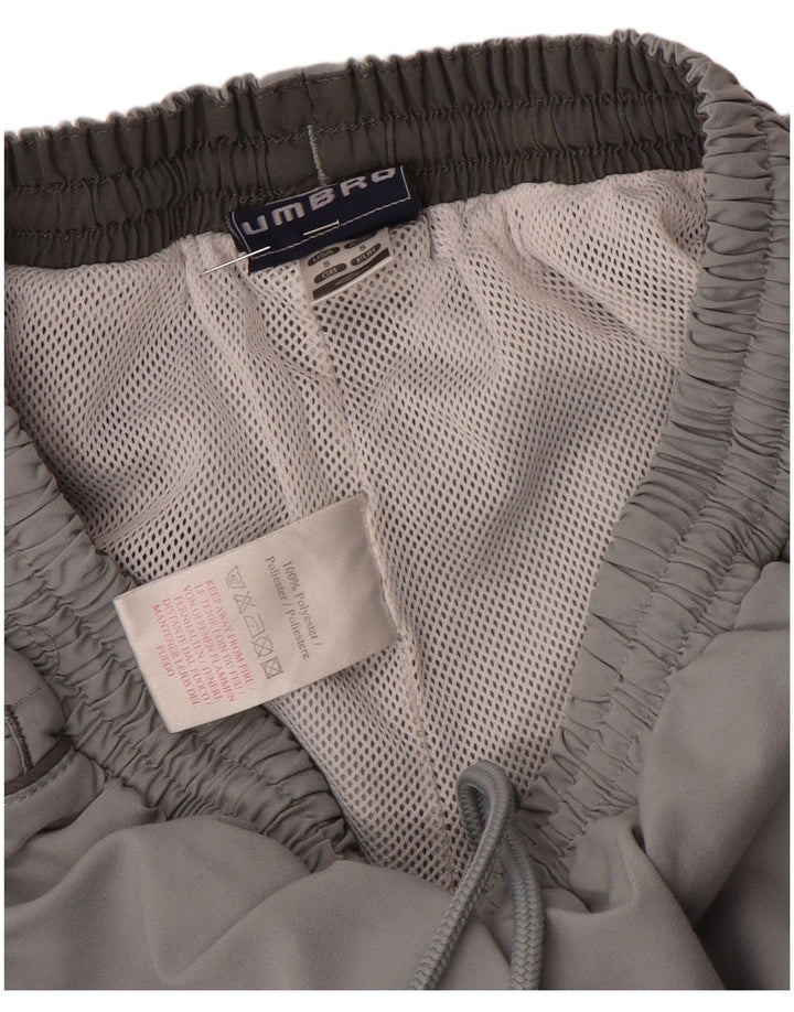 Umbro Мужские спортивные брюки с графическим рисунком, маленькие серые, полиэстер