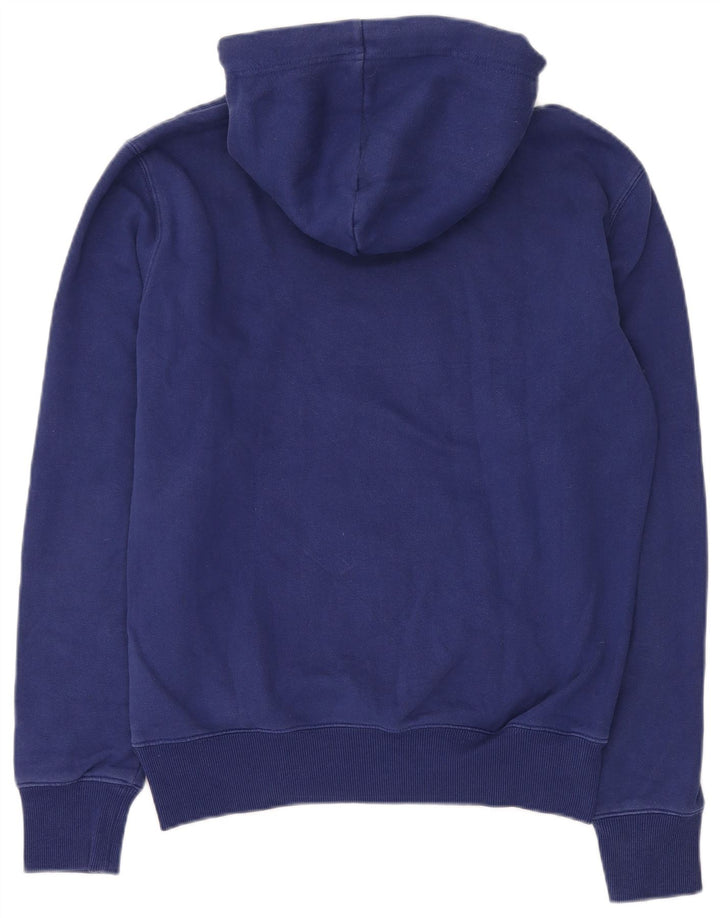 SUPERDRY Мужской джемпер с капюшоном, средний синий, хлопок