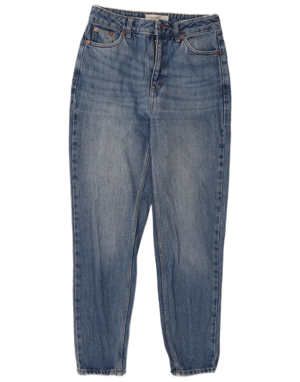Женские узкие джинсы Levi's с высокой посадкой, Великобритания, 8, маленькие, W27 L28, синие, хлопок