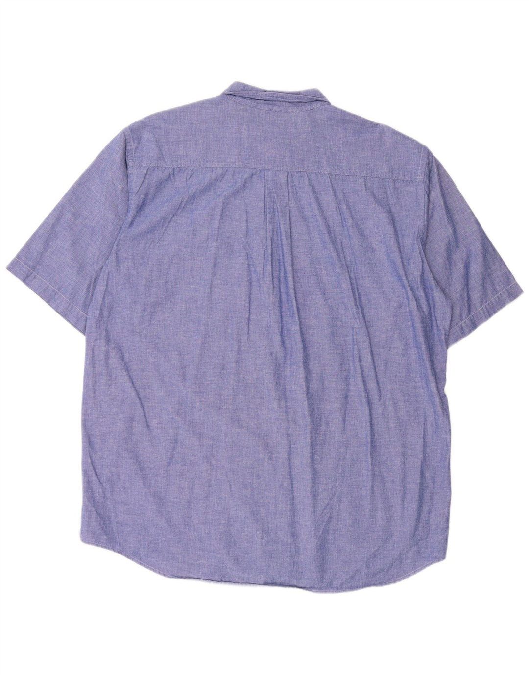 Мужская рубашка с коротким рукавом VINTAGE XL синяя