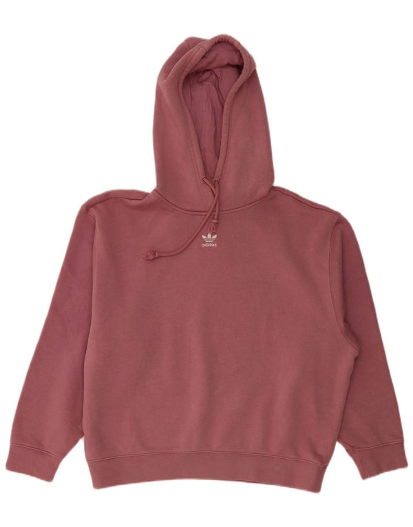 Женский джемпер с капюшоном Adidas Oversized UK 4/6 XS, розовый хлопок
