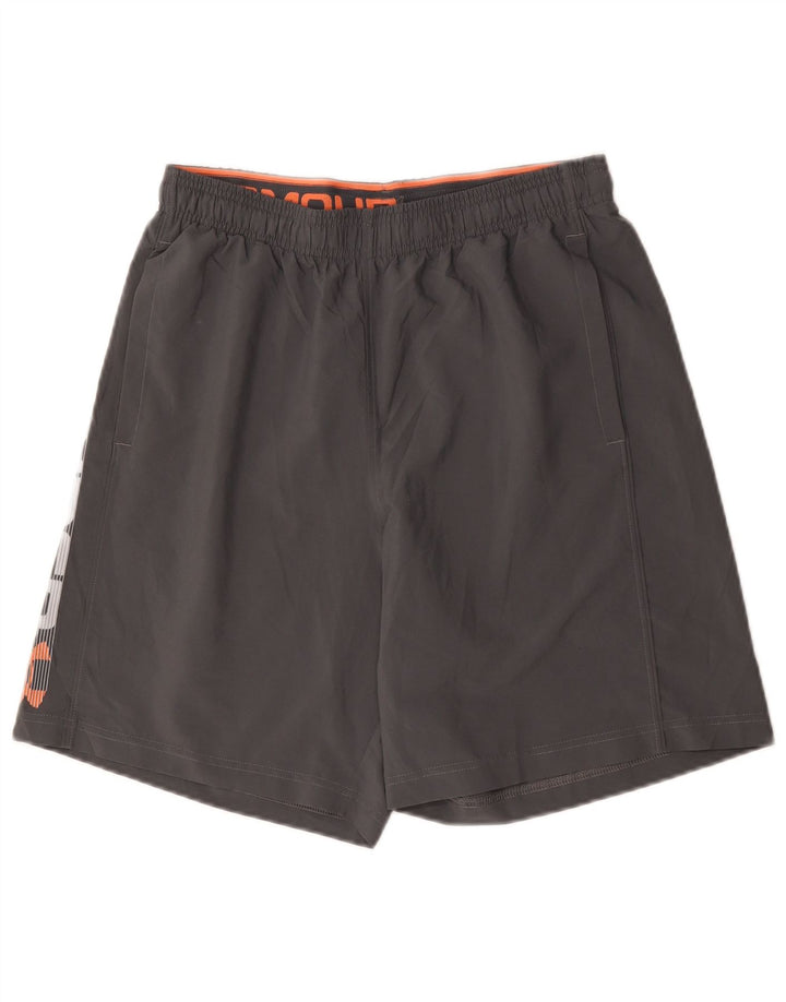Мужские спортивные шорты с рисунком Under Armour Heat Gear среднего серого цвета