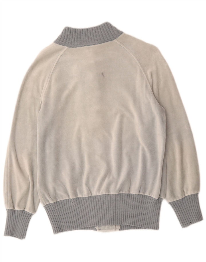 Винтажный женский велюровый кардиган IT 42 Medium Grey