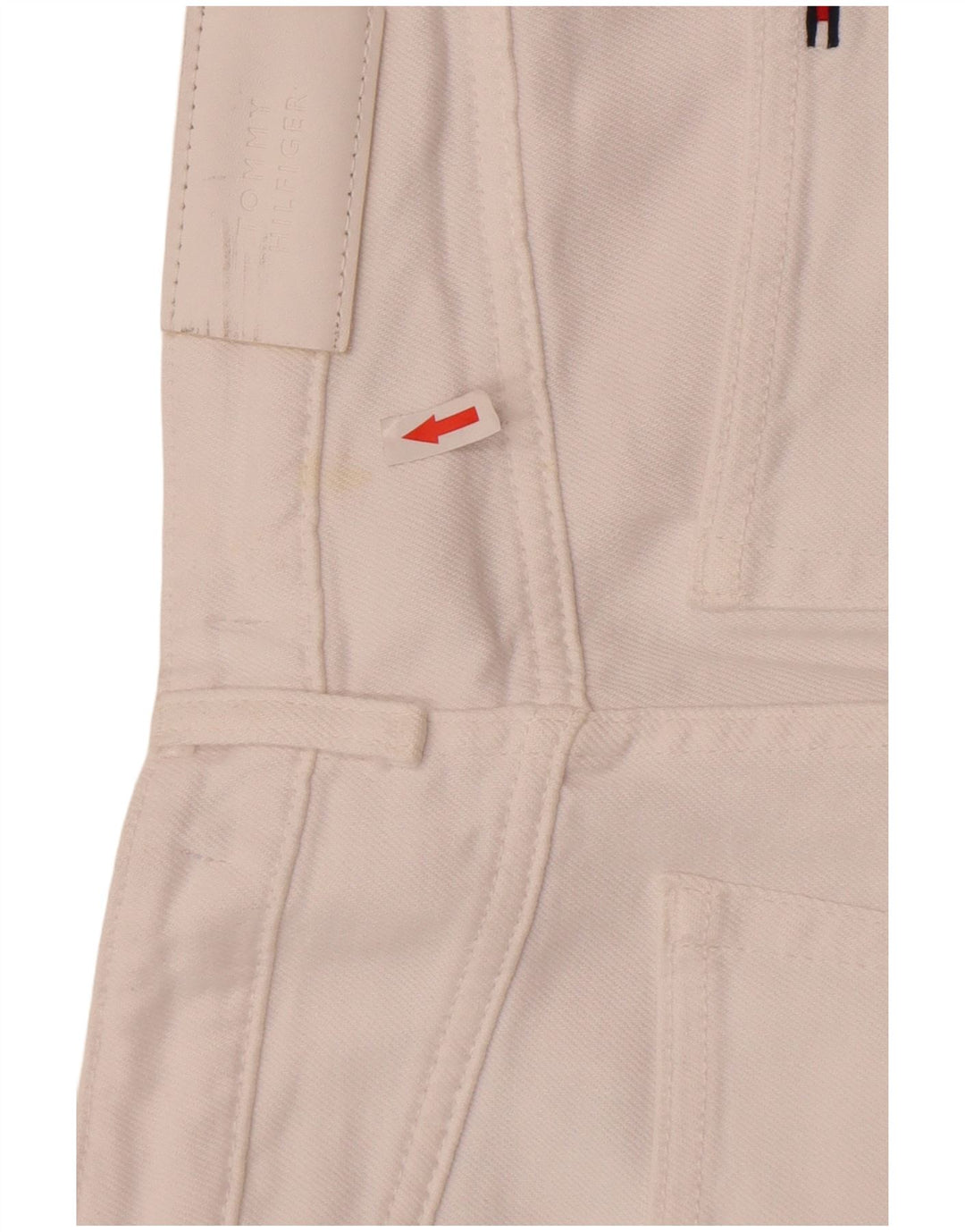 Женские прямые джинсы Tommy Hilfiger W27 L30, белый хлопок