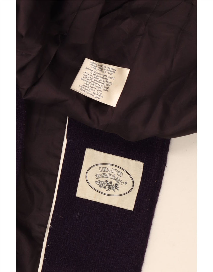 Женский дафлкот с капюшоном Laura Ashley UK 14, средний фиолетовый, шерсть