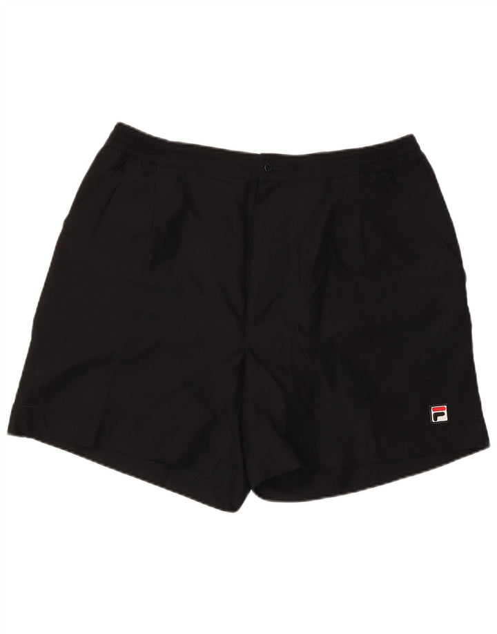 Мужские шорты чинос Fila, большие W32, черные, полиэстер