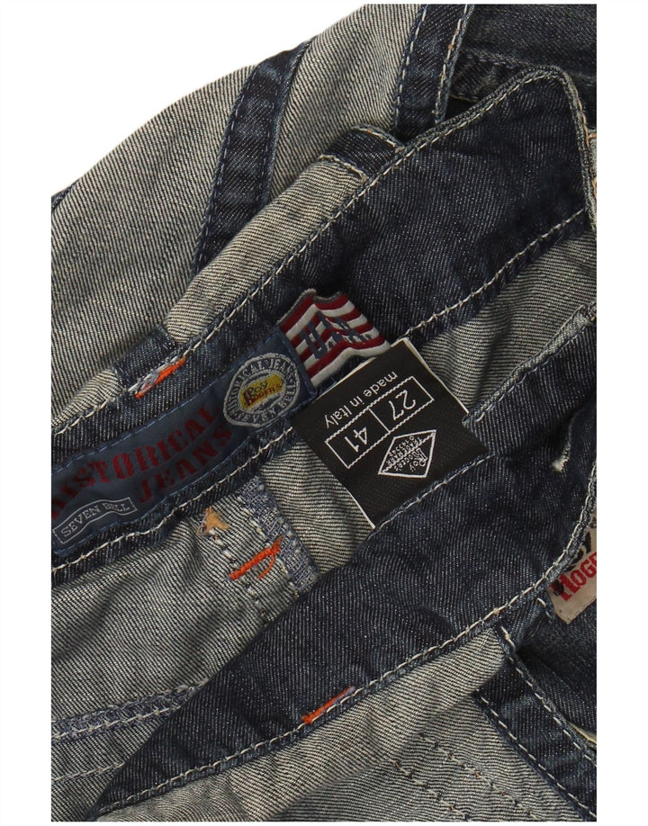 ROY ROGERS Женские джинсовые шорты IT 41 Small W27 Синий хлопок