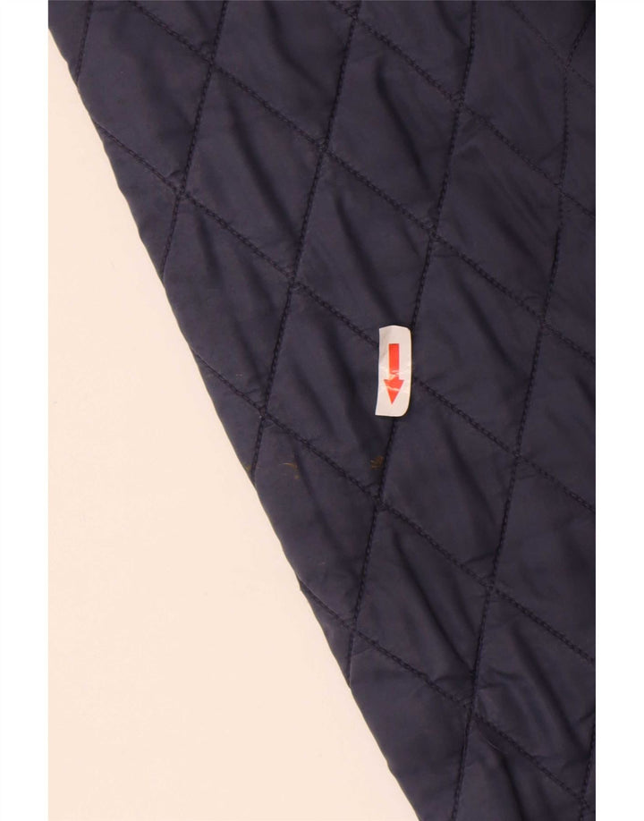 Женская стеганая куртка Barbour UK 14, большая, темно-синяя, полиамид