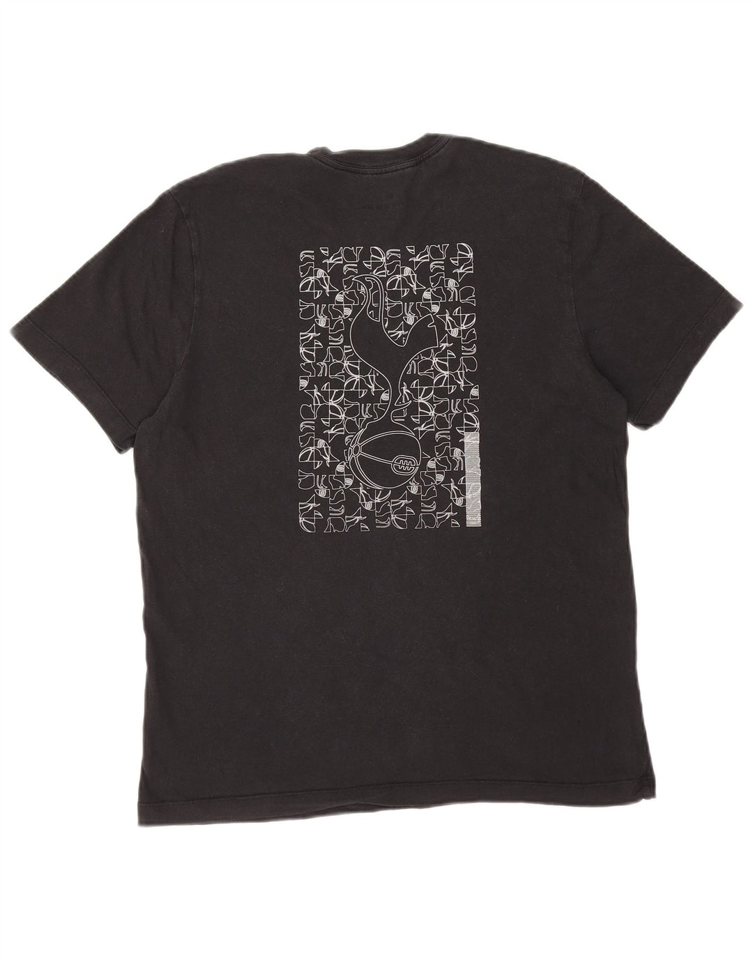 Мужская футболка NIKE Tottenham Hotspur с графическим рисунком, средний черный хлопковый топ