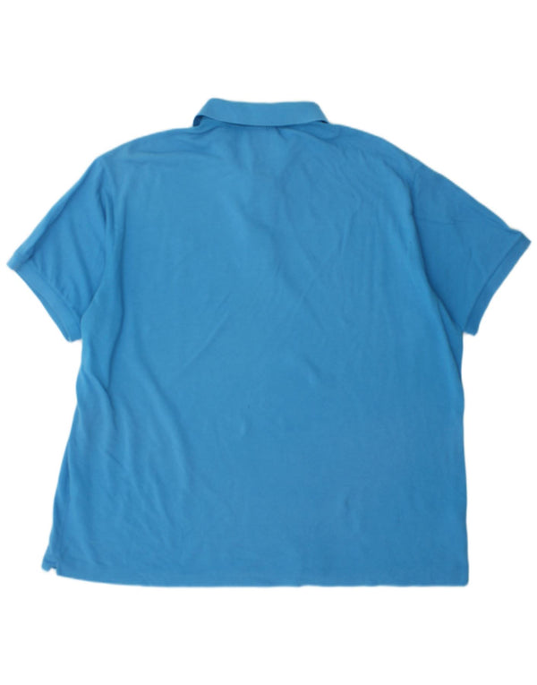 Мужская рубашка-поло классического кроя Lacoste, размер 8, 3XL, синяя, хлопок