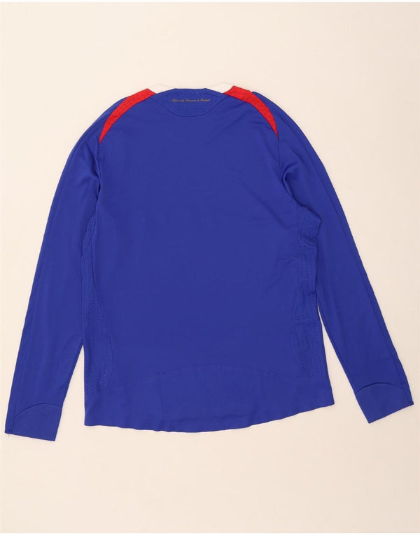 Adidas Mens Clima 365 Топ с длинным рукавом, большой синий, полиэстер с цветными блоками